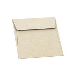 Blank paper square envelope mockup