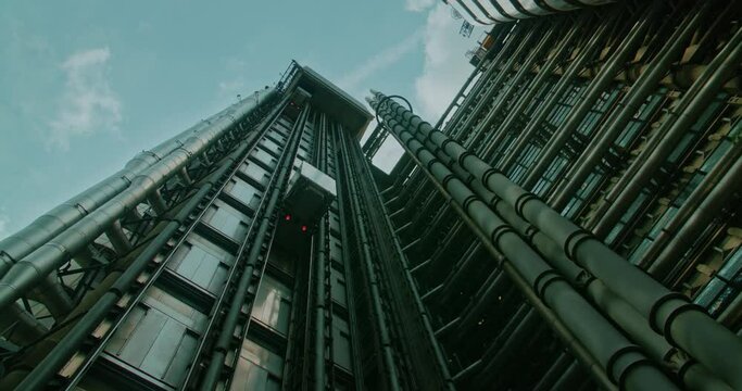 Futiristic Metal building construction in London
