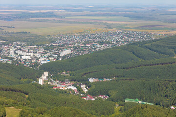 Obraz premium The most beautiful landscape of the city from a very high altitude. High point shooting of urban landscape