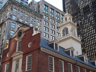 Obraz premium The Old State House in Boston, Massachusetts.