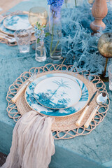 Wedding table - blue 