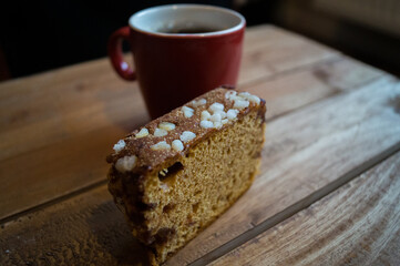 cup of coffee and bread