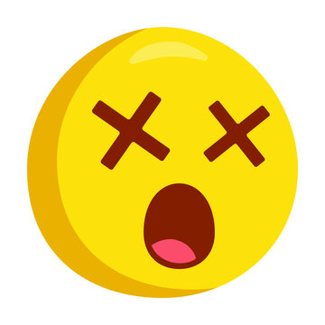 recommend clip art: Dizzy Face Emoji Icon Illustration. Cross Eyes Symbol Emoticon Design Doodle Vector.