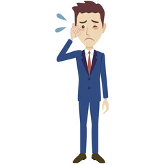 Obraz premium A illustration of a businessman wearing suits