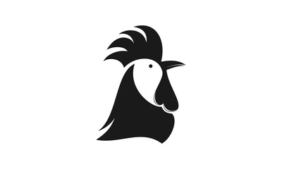 Elegant chicken head vector.