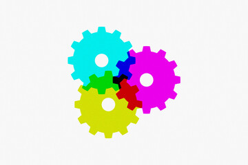 CMYK color model, press, halftone