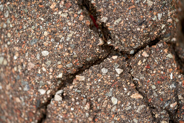 
Cracks on the ground