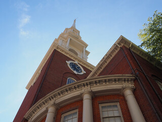 Fototapeta na wymiar Image of the Park Street Church in Boston.