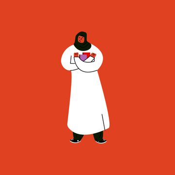 woman with burqa