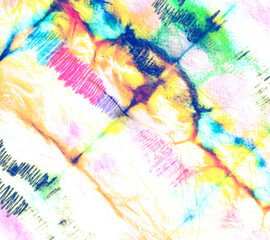  Rainbow Tie Dye Background. Tiedye Batik Wash