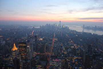 Naklejka premium Sunset NY