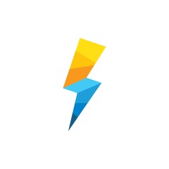 flash thunder bolt   illustration vector
