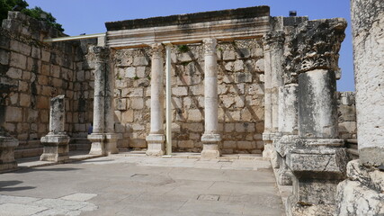Fototapeta na wymiar Kapernaum am See Genezareth in Israel