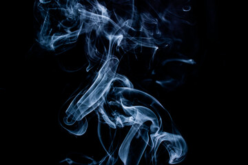smoke on black background