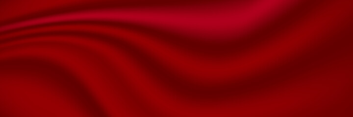 Curtain red with 3d style. Concert or ceremony template. Award or winner concept with golden glitter. Shining stage background with spotlight. Vector illustration.