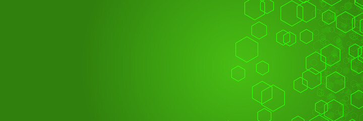 Green Grid Mosaic Background, Creative Design Templates. hexagonal shapes. 