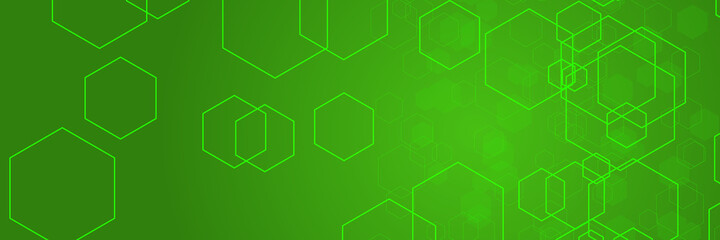 Green Grid Mosaic Background, Creative Design Templates. hexagonal shapes. 