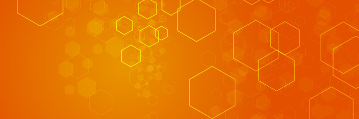 Colorful orange yellow geometric background. Fluid shapes composition. Creative design with color of curves in vector. 