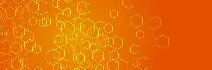 Obraz na płótnie Canvas Colorful orange yellow geometric background. Fluid shapes composition. Creative design with color of curves in vector. 
