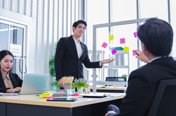 group of asia business people working.