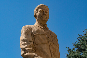 Fototapeta na wymiar Monument to Joseph Stalin in the city of Gori, Georgia