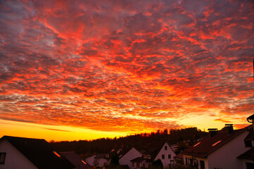 Wolkenstimmung Abendrot