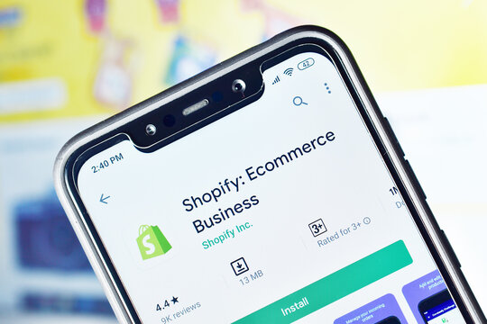 Shopify Application On Smartphone