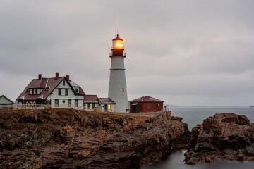 Fototapeta na wymiar Portland Head Lighthouse