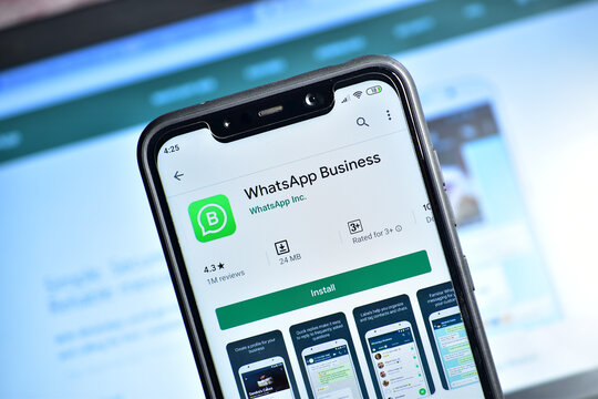 WhatsApp Business Application On Smartphone