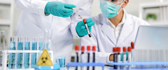 Blood vessels and syringes Blood test results Inside the chemistry lab