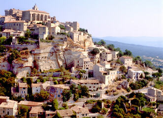 Obraz premium The beautiful city of Gordes in the South of France