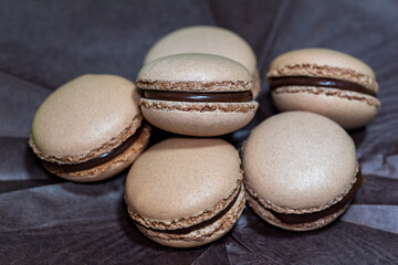 chocolate macaron