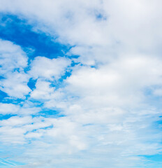 Blue sky with beautiful clouds.