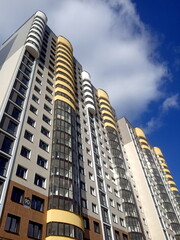 Fototapeta na wymiar Modern Apartment building. City residential 
