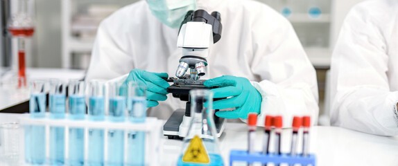 Scientists in the PPE series are testing the results of the viral blood. And his team