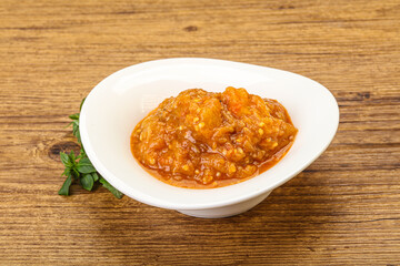 Caucasian cuisine - Mangal salad with vegetables