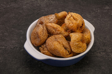 Dry sweet fig fruit heap
