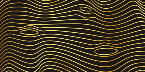 Black and gold waves texture background