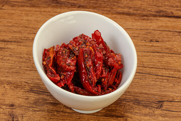 Dried tomato with olive oil