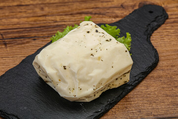 Halloumi cheese with mint for grill