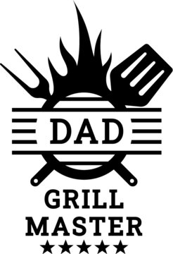 Vector Illustration Of The Dad Grill Master