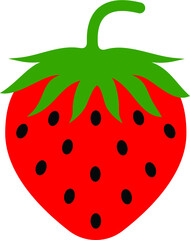 Vector illustration of the strawberry