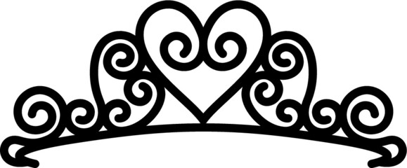Vector illustration of the tiara crown © Stefan