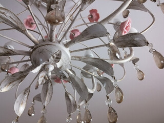 beautiful decorative chandelier. interior design, lighting