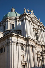 Obraz premium Brescia, Italy - August 22, 2020 : View of Duomo Nuovo
