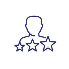 experience line icon on white