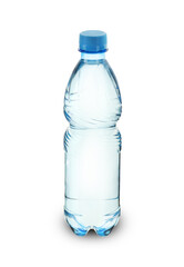 plastic bottle with mineral water