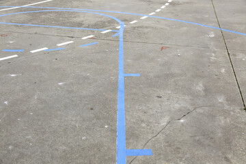 Basketball track symbol