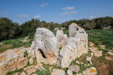 Ses Roques Llises Dolmen, Alaior, Menorca, Balearic Islands, Spain