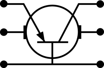 illustration pictogram sign transistor schematic image logo